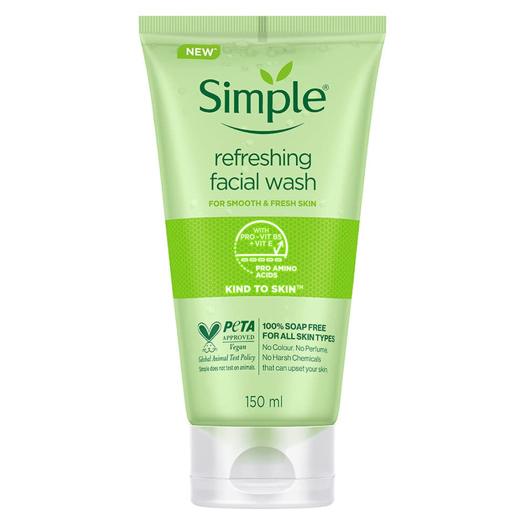 simple refreshing facial wash