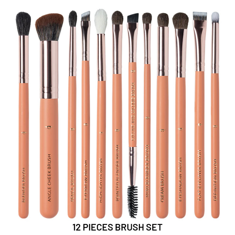 ست براش ۱۲ عددی فوراور۵۲ همراه کیف | Forever52 12 Pieces Brush Set - XZ013