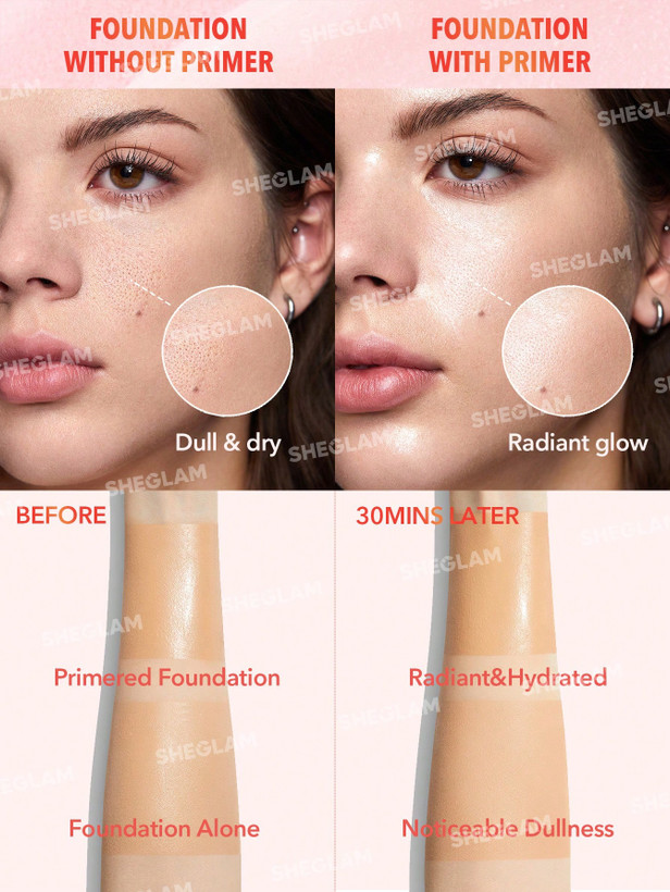 سرم پرایمر نیاسینامید شیگلم | Sheglam Melon Melt Niacinamide Serum Primer