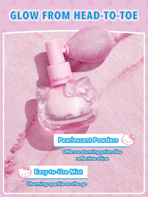 بادی میست هایلایتر هلو کیتی شیگلم | Sheglam Hello Kitty|SHEGLAM Bow-Utiful Highlighting Body Mist-Kitty Glow اورجینال را میتوانید از بهارشاپ بیوتی (BaharShopBeauty.ir) تهیه کنید.