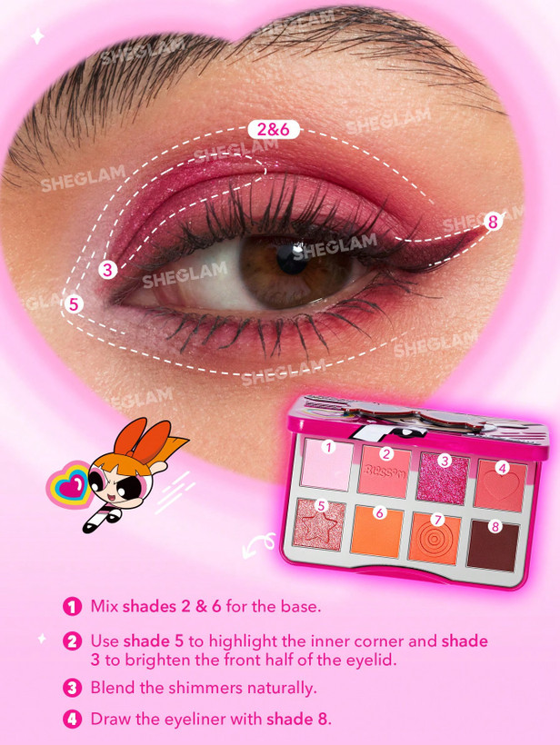 پالت سایه پاور پاف گرل شیگلم | The Powerpuff Girls X SHEGLAM The Professor'S Girls Palette-The Leader اورجینال را میتوانید از بهارشاپ بیوتی (BaharShopBeauty.ir) تهیه کنید.