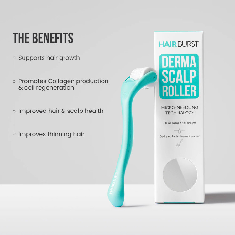 درمارولر کف سر هیربرست | Hairburst Derma Scalp Roller اورجینال را میتوانید از بهارشاپ بیوتی (BaharShopBeauty.ir) تهیه کنید.
