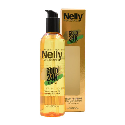 سرم مو آرگان و طلا ۲۴ عیار نلی