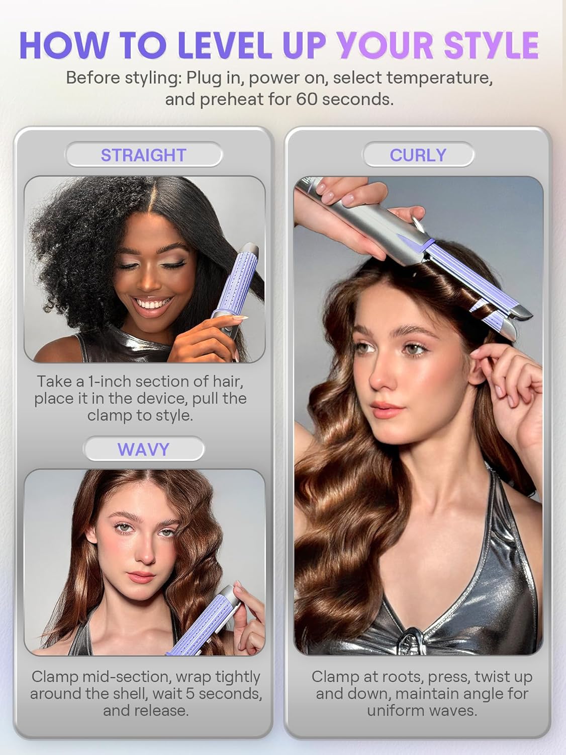 دستگاه اتو مو و فر کننده شیگلم