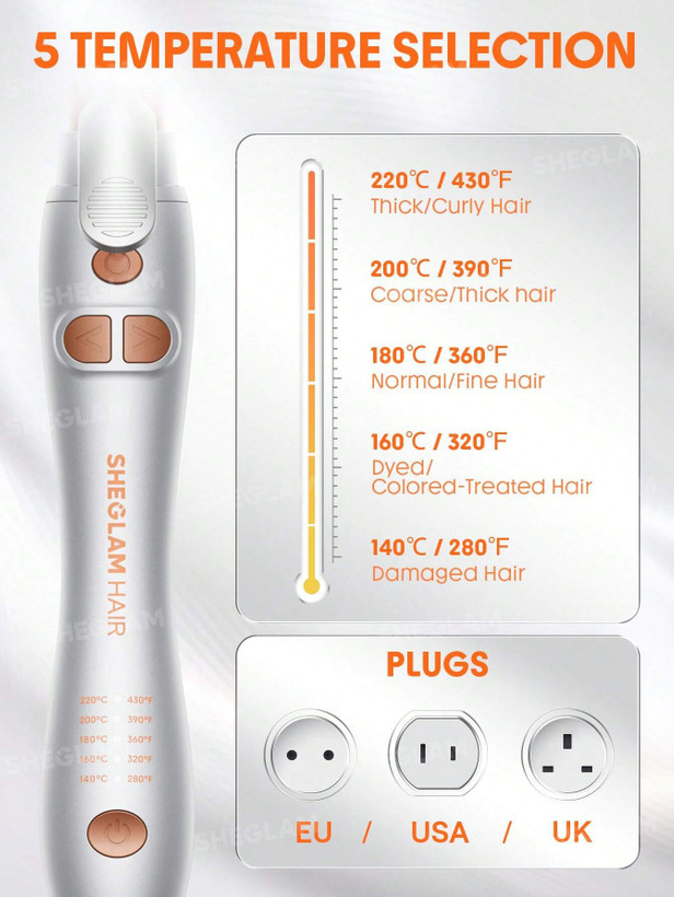 کرلی حرفهای شیگلم چرخشی