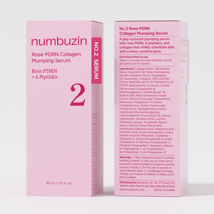 Numbuzin No.2 Rose PDRN Collagen Plumping Serum