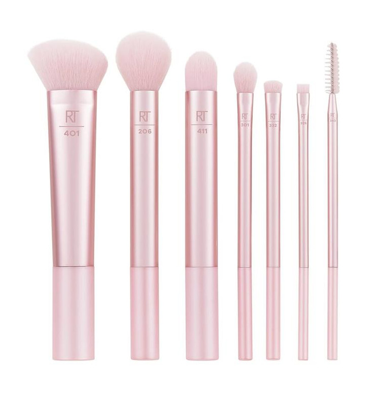REAL TECHNIQUES limited edition light up the night 7 piece brush set