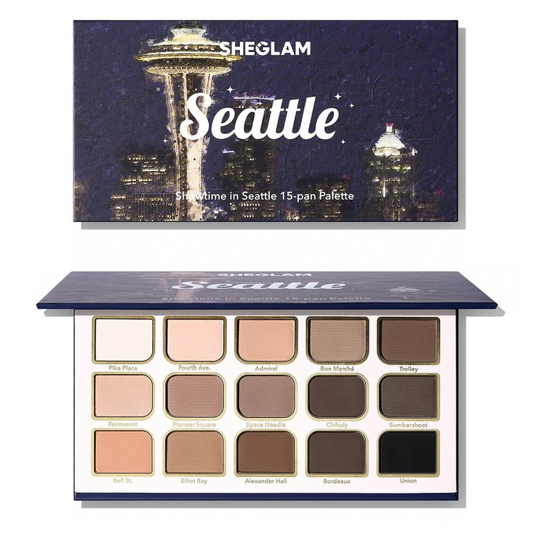 پالت سایه ۱۵ رنگ مدل shower in seattle شیگلم
