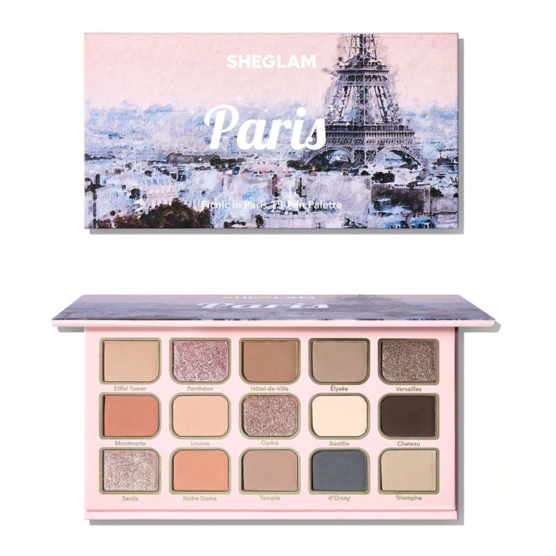 پالت سایه چشم 15 رنگ مدل Picnic in Paris شیگلم Sheglam