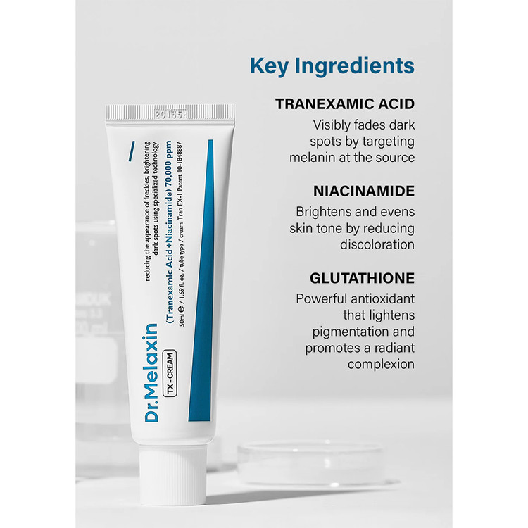 کرم روشن کننده و ضد لک ترانگزامیک اسید دکتر ملاکسین