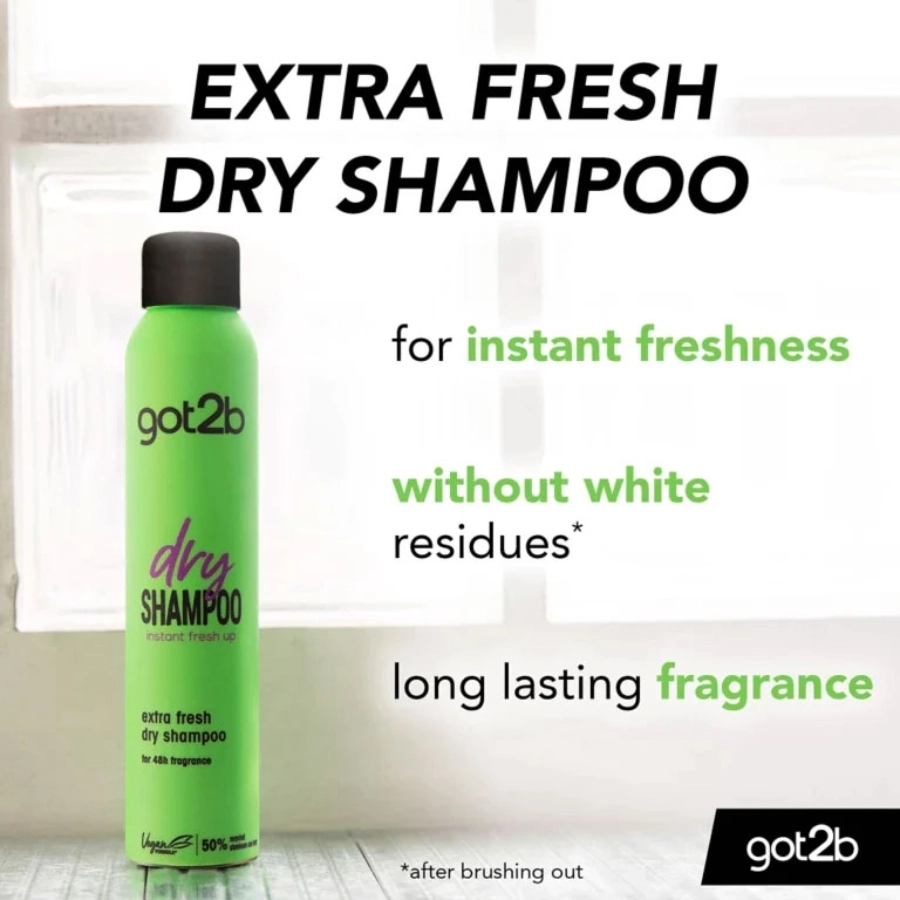 Got2b extra fresh instant fresh up Cleansing Dry shampoo spray