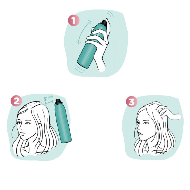 نحوه استفاده از شامپو خشک