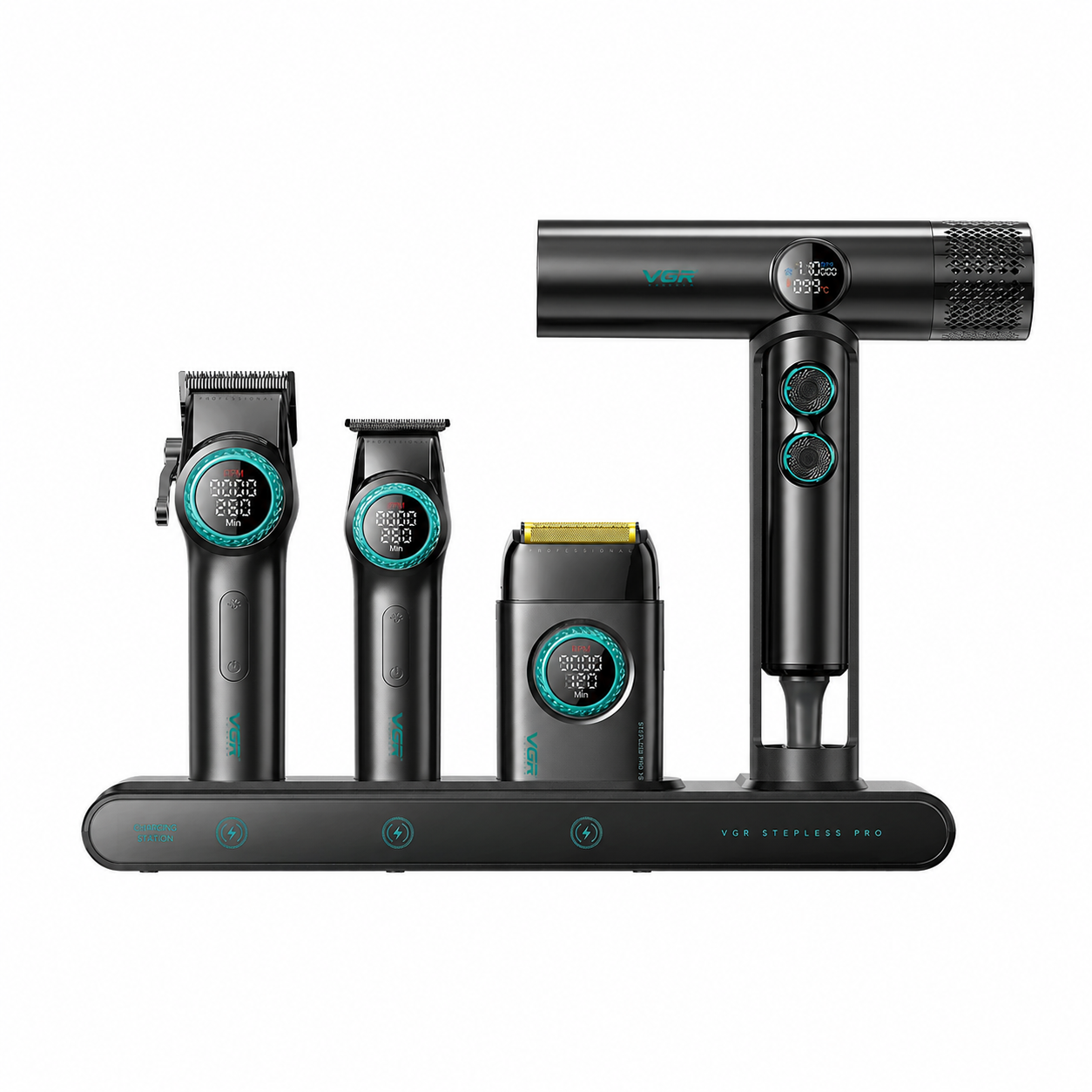 ست ماشین اصلاح حرفه‌ای  مدل PRO 4in1 وی جی آر