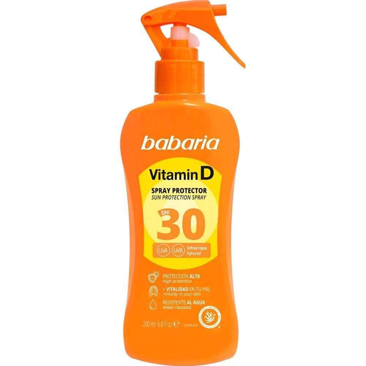 اسپری ضدآفتاب SPF 30 ویتامین D باباریا