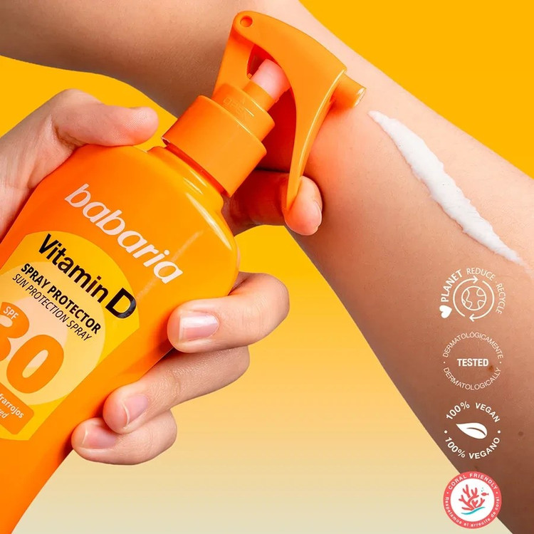 اسپری ضدآفتاب SPF 30 ویتامین D باباریا